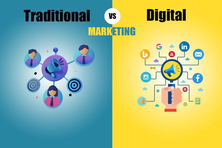 Comparision between traditional and digital marketing