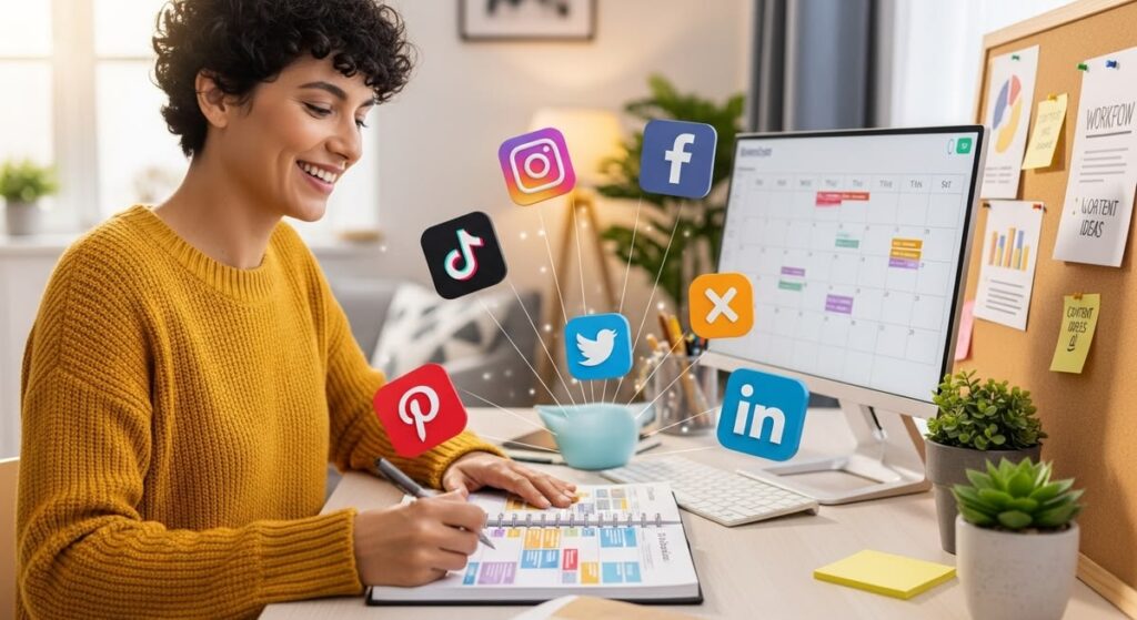 social media marketing usage on mobile and laptop devices